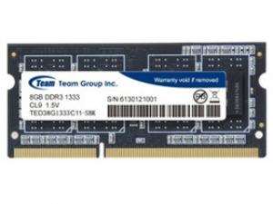 十铨科技Team Elite DDR3 1333 8GB笔记本内存