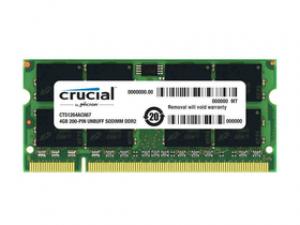 Crucial英睿达 DDR2 667 4GB 笔记本内存条 PC2-5300