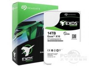 希捷银河Exos X16 14TB 256M SATA 硬盘(ST14000NM001G)