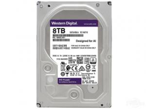 西部数据紫盘 8TB 256M SATA 硬盘(WD82EJRX)