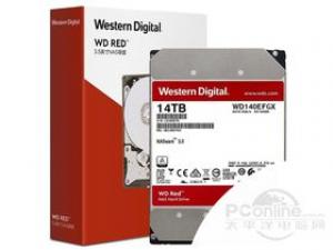 西部数据红盘Plus 14TB 256M SATA3硬盘(WD140EFGX)