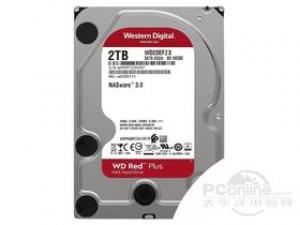 西部数据红盘Plus 2TB 128M SATA3硬盘(WD20EFZX)