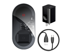 倍思 极简二合一无线充电器20W