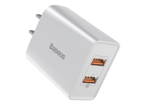 倍思 飞速迷你QC双U快充充电器18W中规