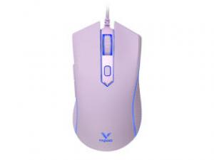 雷柏V28S幻彩RGB电竞游戏鼠标清冽紫