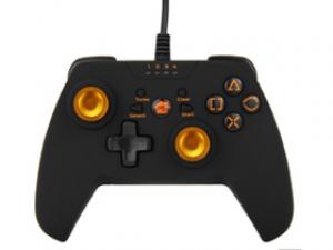 趣迷601 钢之翼 三栖有线游戏手柄 金色限量版