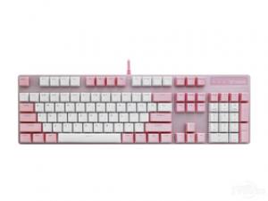 雷柏V500PRO草莓牛奶背光游戏机械键盘