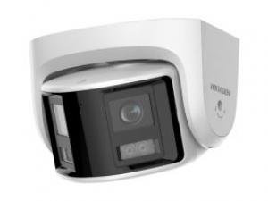 海康威视400万白光全彩广角双摄海螺型摄像机