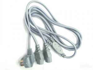 广线0.5平一分二灰蓝色电源