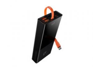 倍思精灵带线数显快充移动电源20000mAh 65W