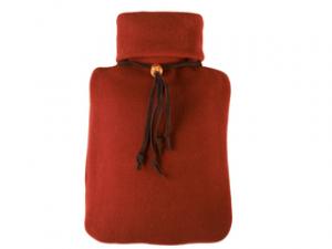 Hugo第安风情绒布外套PVC防爆注水暖手宝 棕色0490 