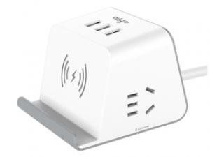 aigo无线充魔方M0230Q(白灰)